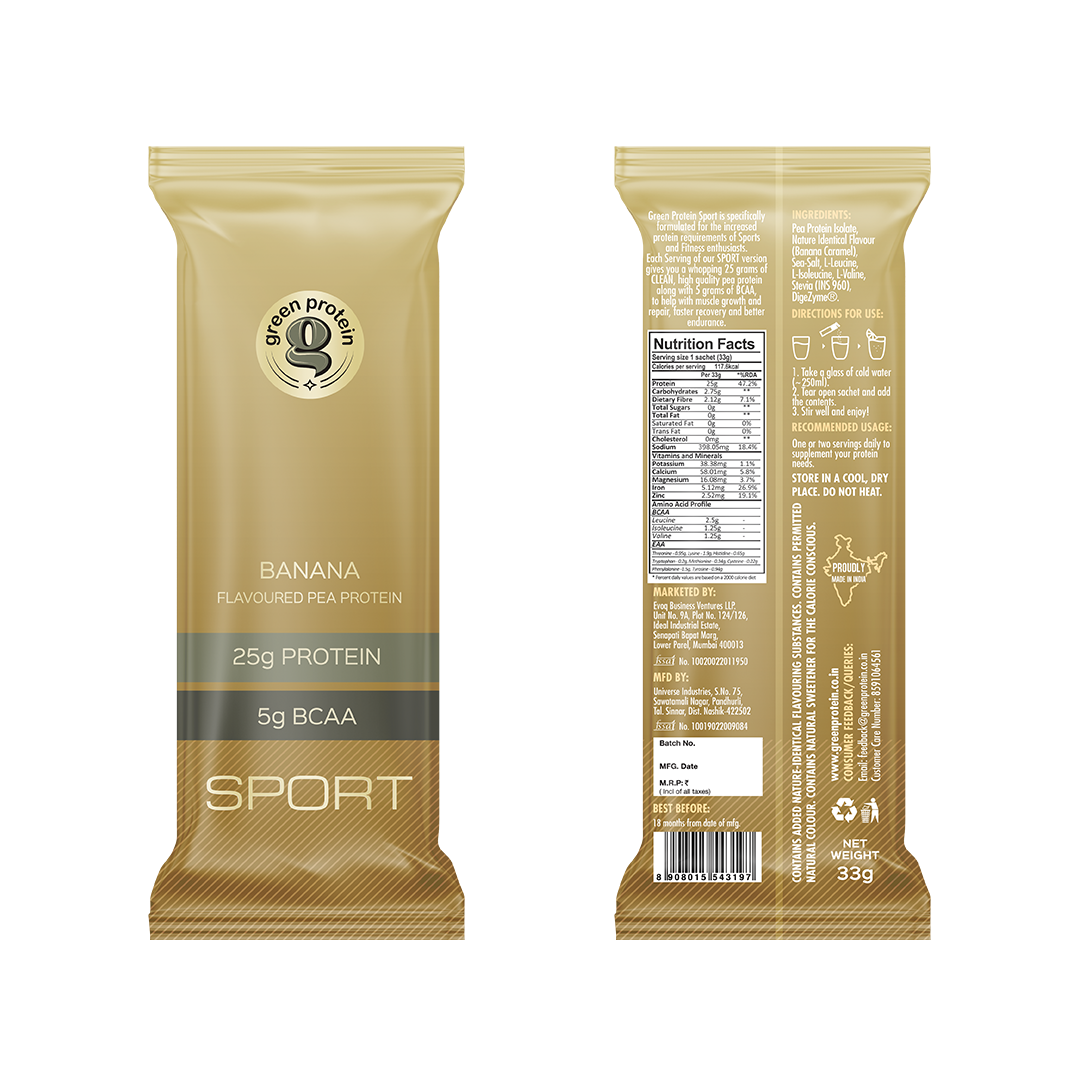 Sport Assorted Sachets 25g Plant Protein - Pack of 12