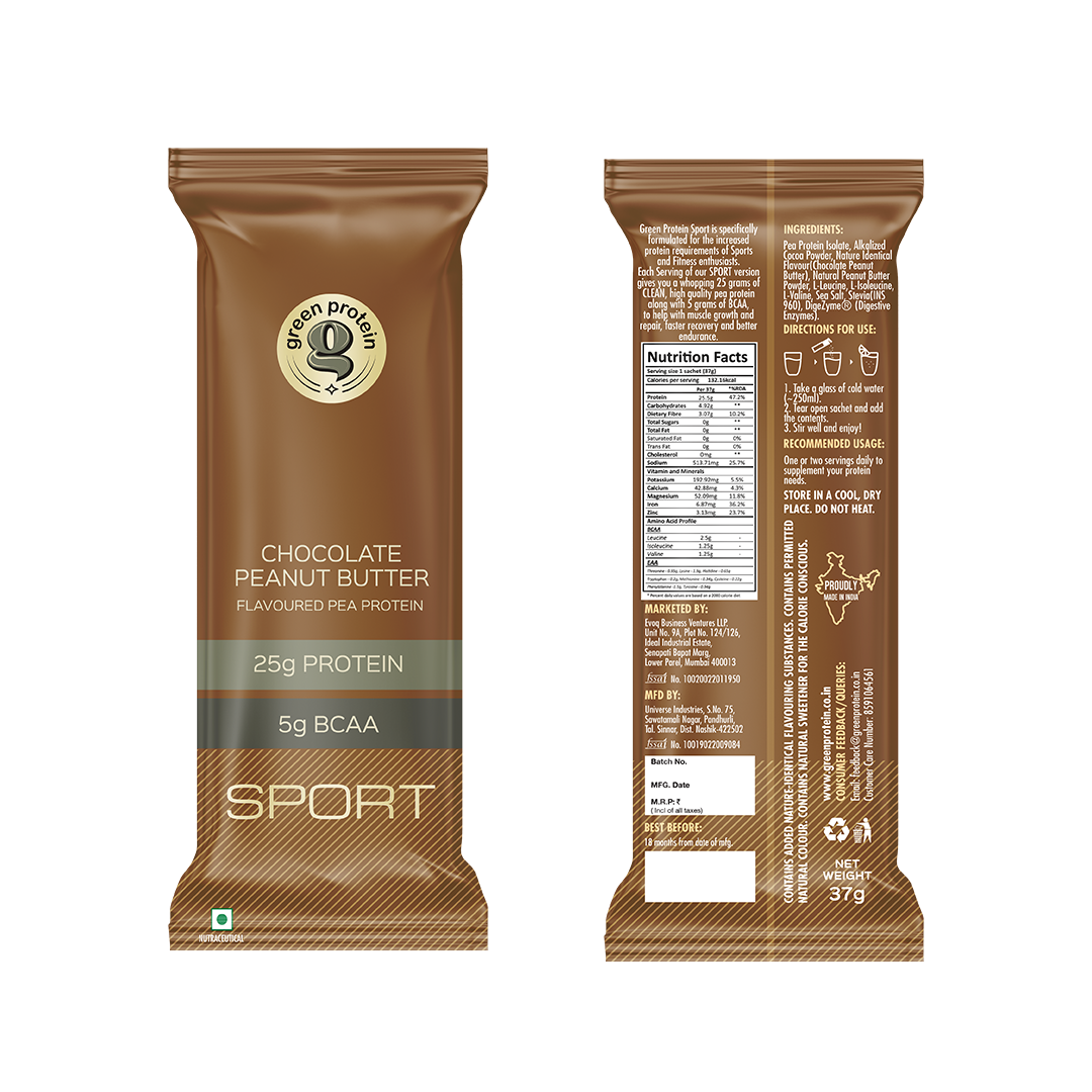 Chocolate Assorted Sachets 25g Plant Protein - Pack of 12 - Sport