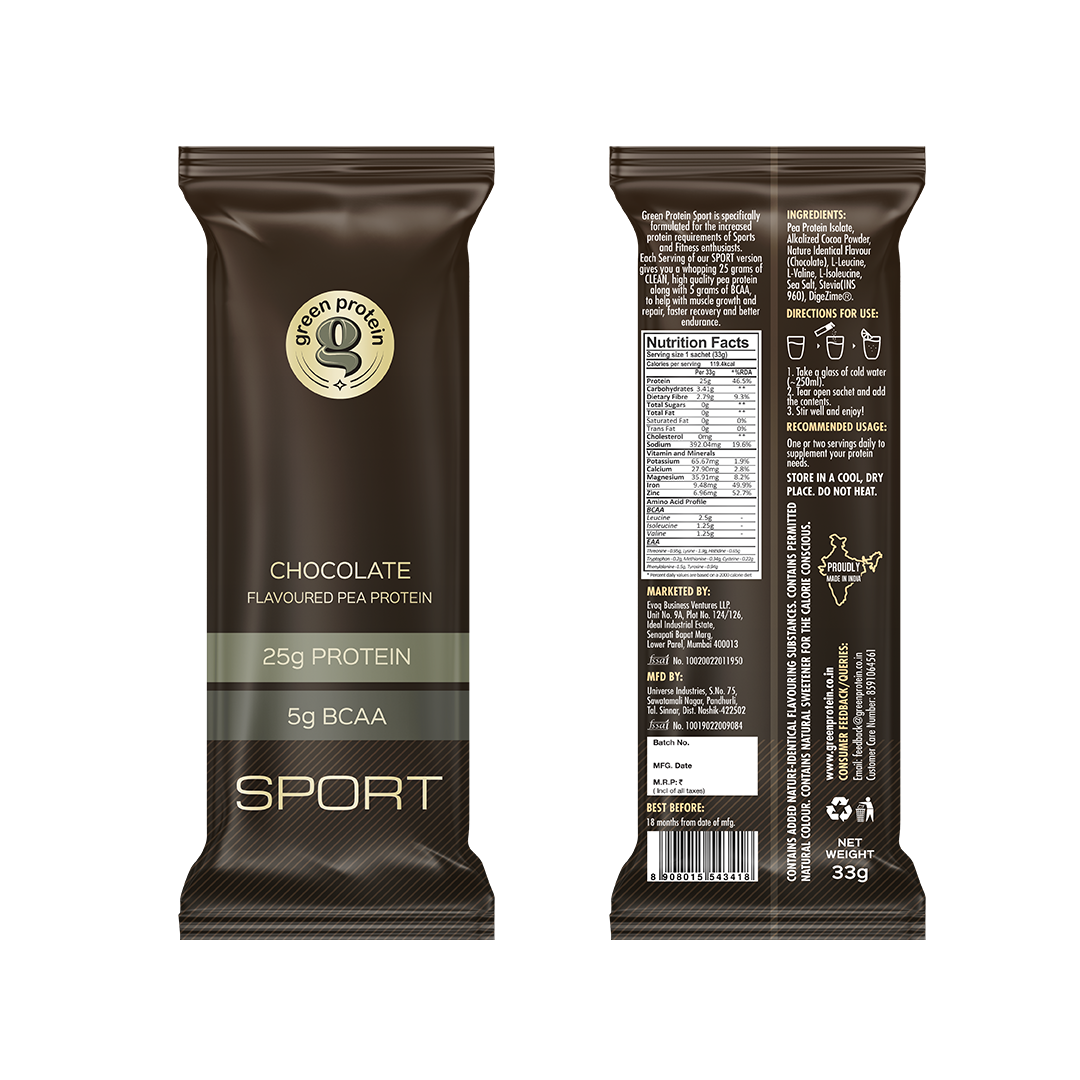 Sport Assorted Sachets 25g Plant Protein - Pack of 12
