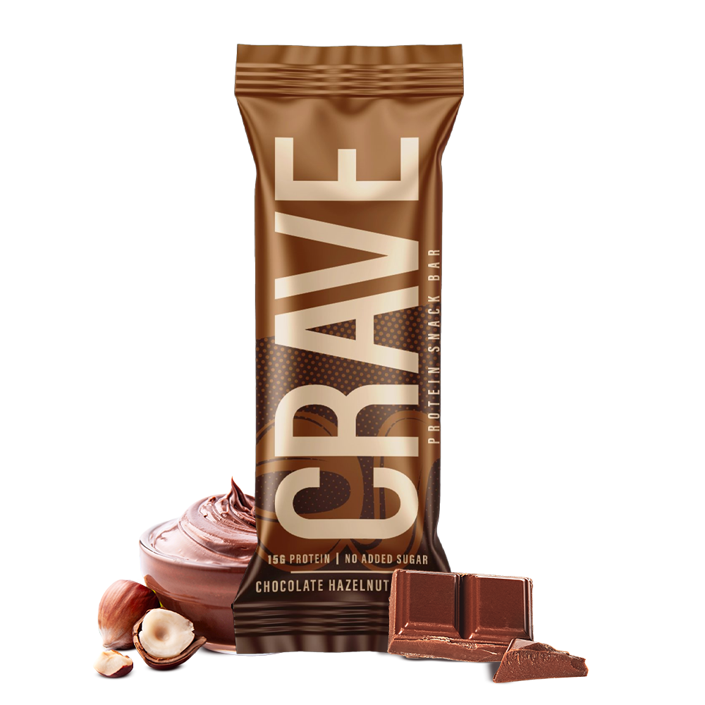 Chocolate Hazelnut Butter Bar 15g Plant Protein - Pack of 8 - Crave