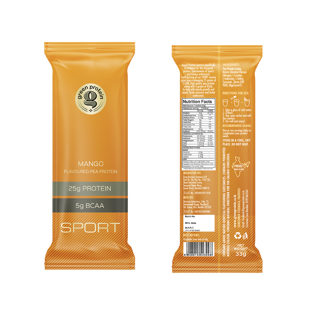 Sport Assorted Sachets 25g Plant Protein - Pack of 12