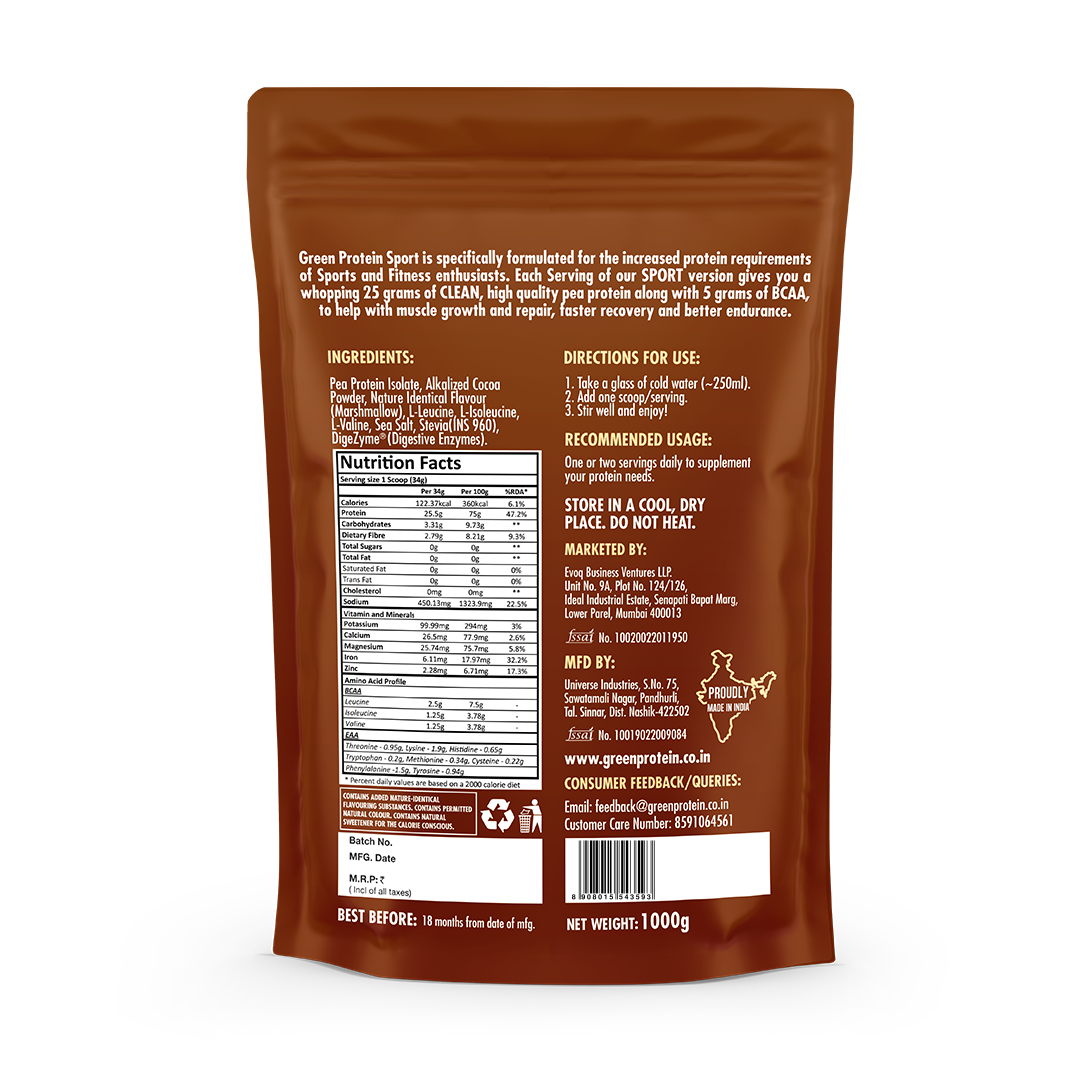 Milk Chocolate 25g Plant Protein - Pack of 1kg - Sport