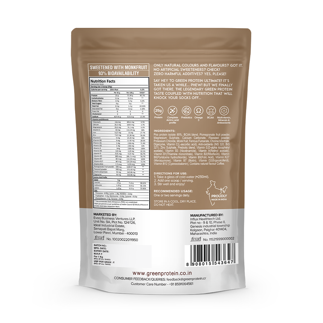 Coffee 25g Plant Protein - Pack of 1kg - Ultimate