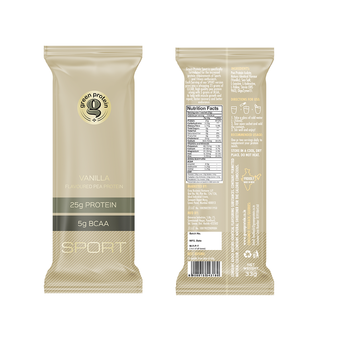Sport Assorted Sachets 25g Plant Protein - Pack of 12