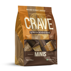 Crave Minis Assorted Bars | 5g Plant Protein | Pack Of 20