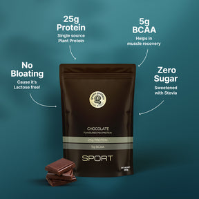 Chocolate 25g Plant Protein - Pack of 500g - Sport