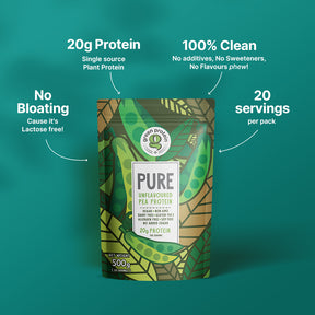 Unflavoured 20g Plant Protein - Pack of 500g - Pure