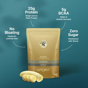 Banana 25g Plant Protein - Pack of 1kg - Sport
