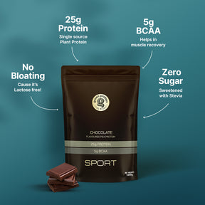 Chocolate 25g Plant Protein - Pack of 1kg - Sport