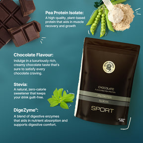 Chocolate 25g Plant Protein - Pack of 1kg - Sport