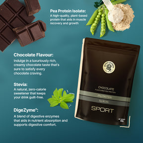 Chocolate 25g Plant Protein - Pack of 500g - Sport