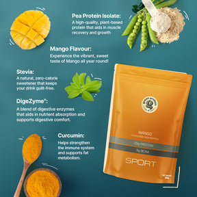 Mango 25g Plant Protein - Pack of 500g - Sport