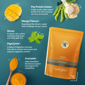 Mango 25g Plant Protein - Pack of 1kg - Sport
