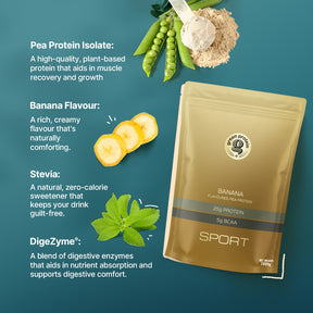 Banana 25g Plant Protein - Pack of 1kg - Sport