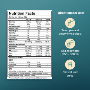 Vanilla 25g Plant Protein - Pack of 1kg - Sport