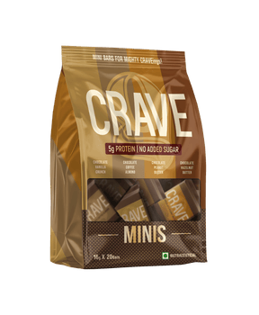 Crave Minis Assorted Bars | 5g Plant Protein | Pack Of 20
