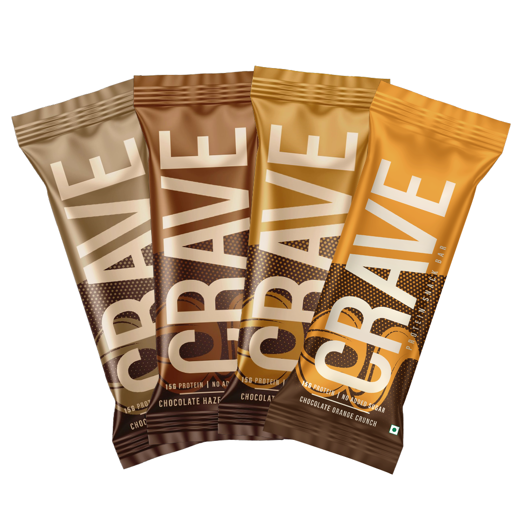 Crave Assorted Bars 15g Plant Protein - Pack of 12