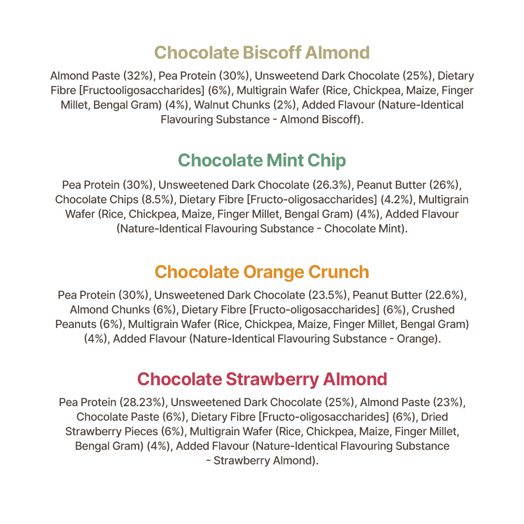 Crave Minis Limited Edition Assorted Bars | 5g Plant Protein | Pack Of 20