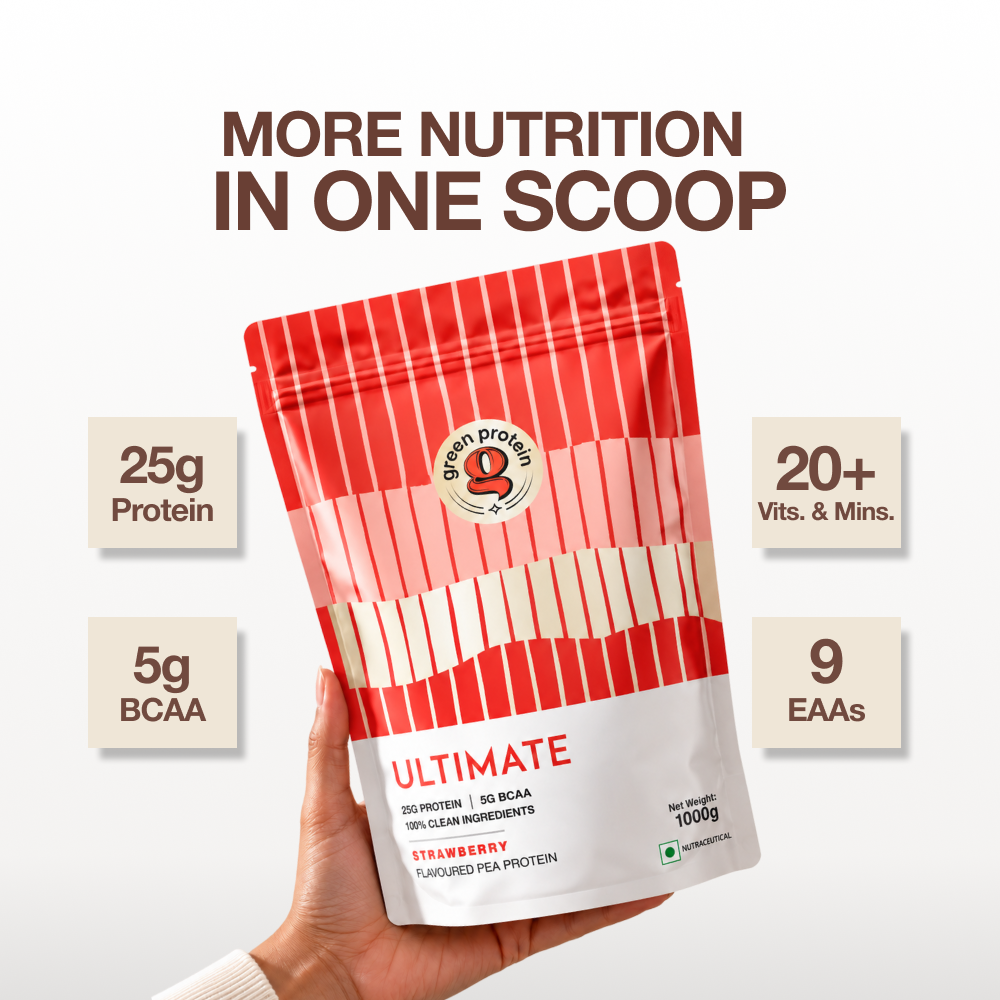 Strawberry 25g Plant Protein - Pack of 1kg - Ultimate
